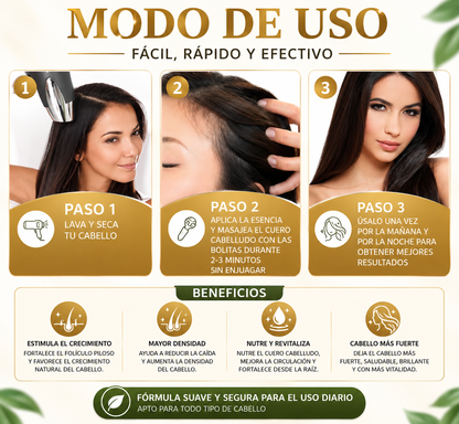 Esencia Anticaída Para El Crecimiento Del Cabello Con Biotina y Queratina